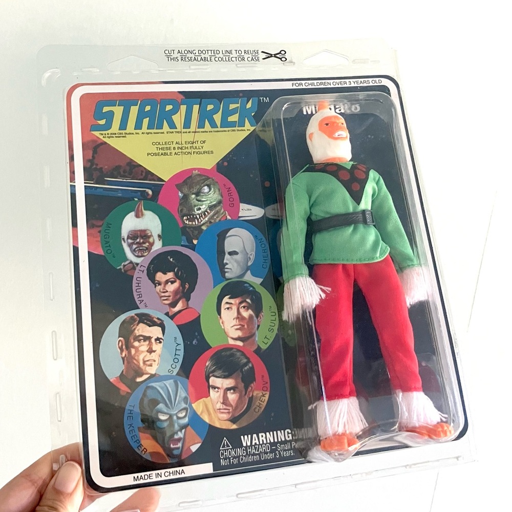 Star Trek Mugato retro cloth figure repro Mego action figure NIP NWT